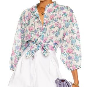 LoveShackFancy Triste crop top